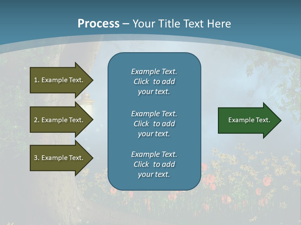 Zaczarowany Polana Las PowerPoint Template