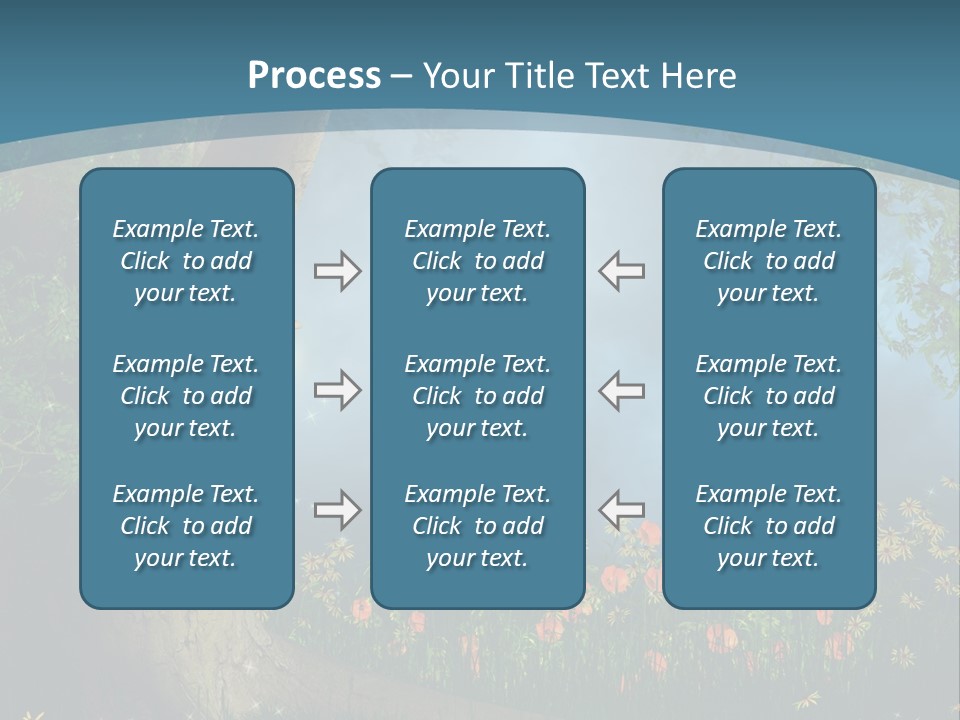 Zaczarowany Polana Las PowerPoint Template