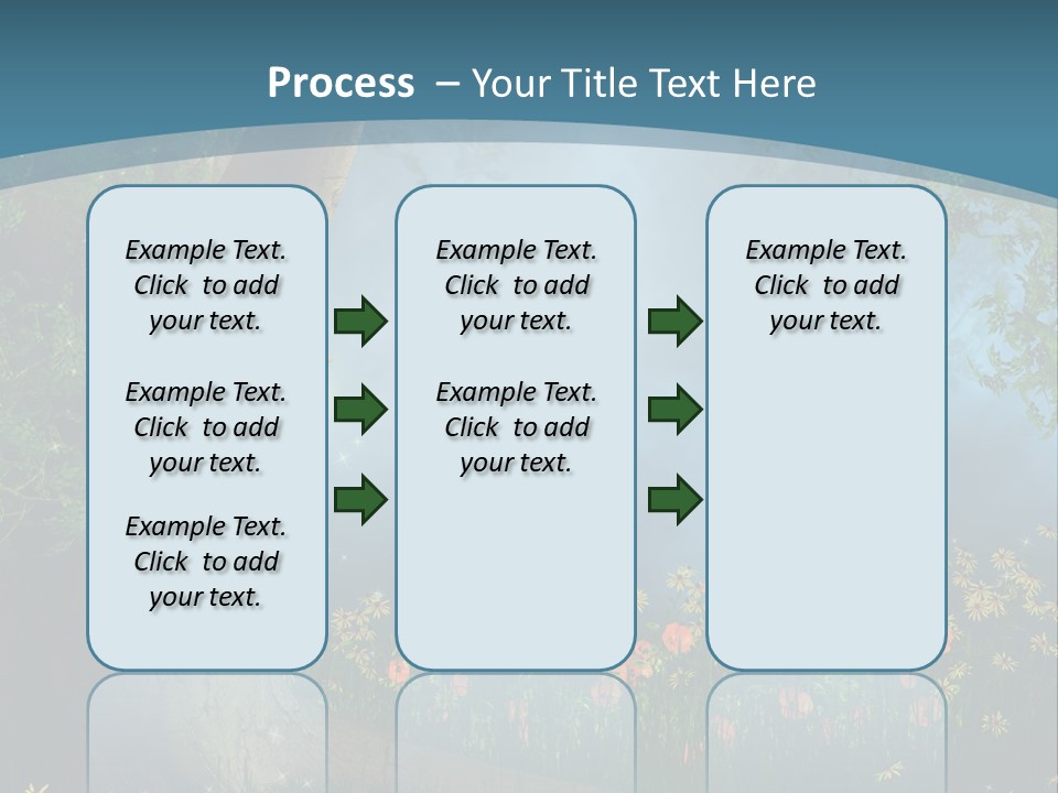 Zaczarowany Polana Las PowerPoint Template