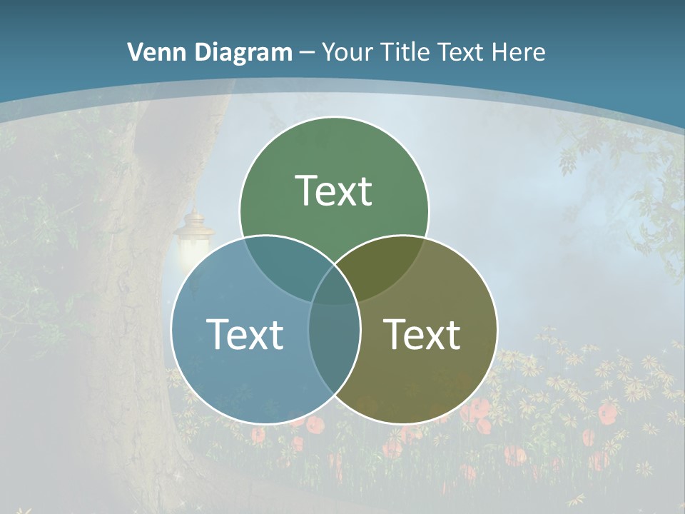 Zaczarowany Polana Las PowerPoint Template