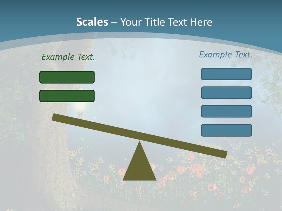 Zaczarowany Polana Las PowerPoint Template