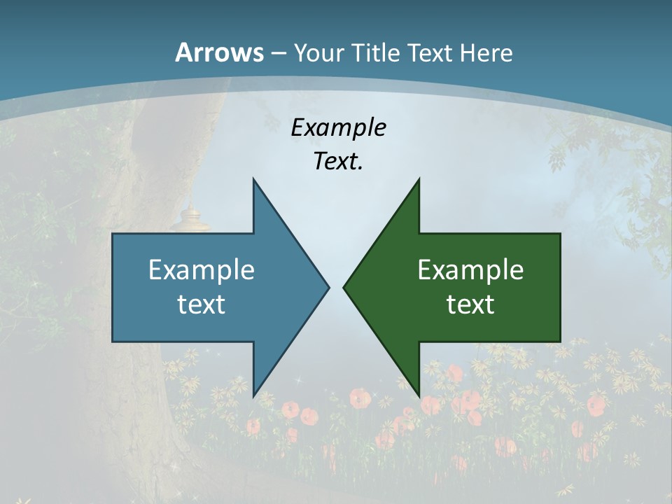Zaczarowany Polana Las PowerPoint Template
