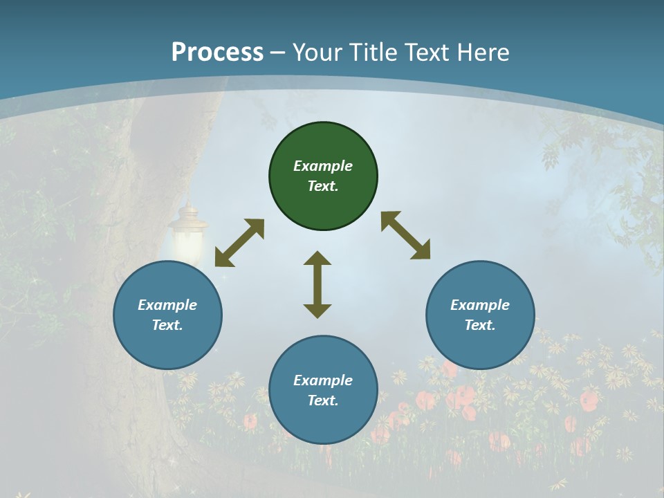 Zaczarowany Polana Las PowerPoint Template