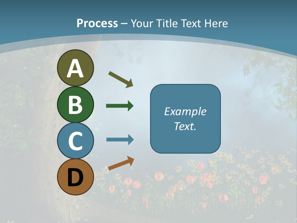 Zaczarowany Polana Las PowerPoint Template