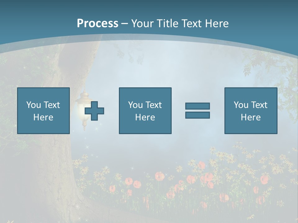 Zaczarowany Polana Las PowerPoint Template