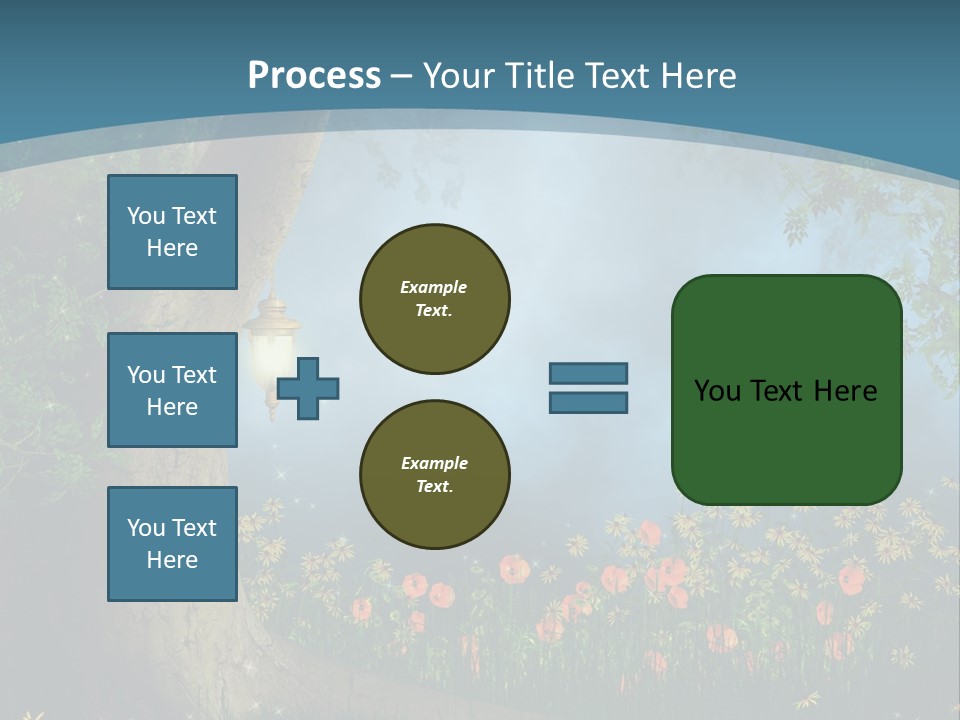 Zaczarowany Polana Las PowerPoint Template