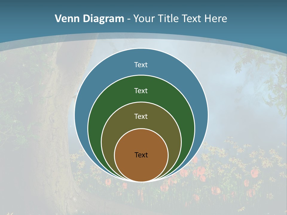 Zaczarowany Polana Las PowerPoint Template