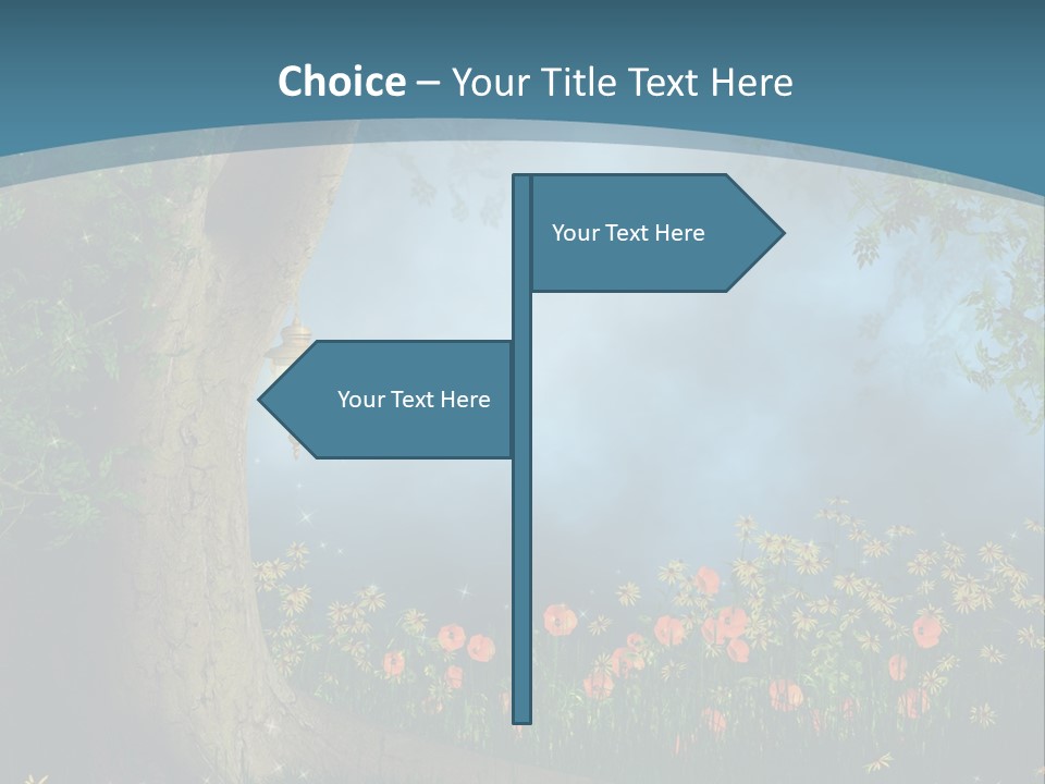 Zaczarowany Polana Las PowerPoint Template