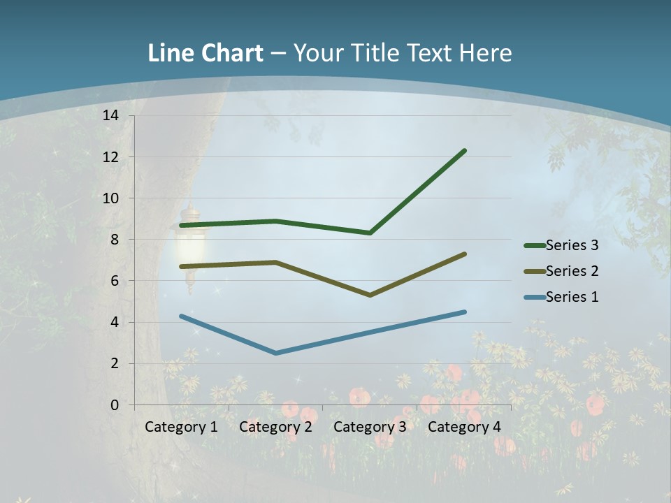 Zaczarowany Polana Las PowerPoint Template