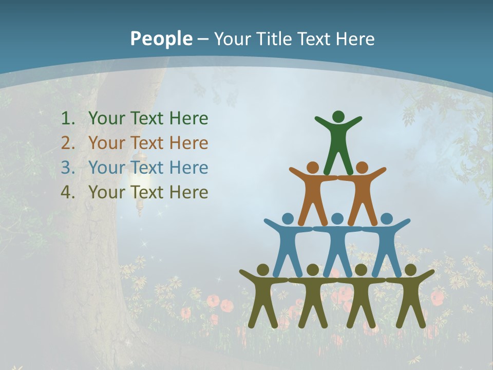 Zaczarowany Polana Las PowerPoint Template