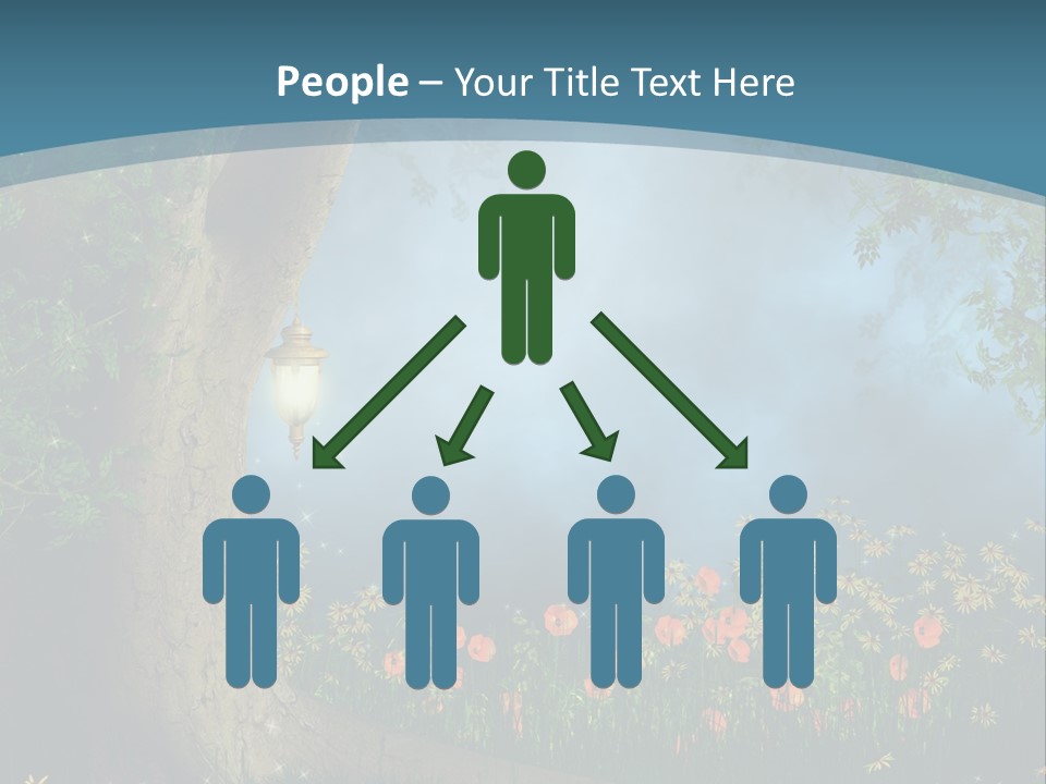 Zaczarowany Polana Las PowerPoint Template