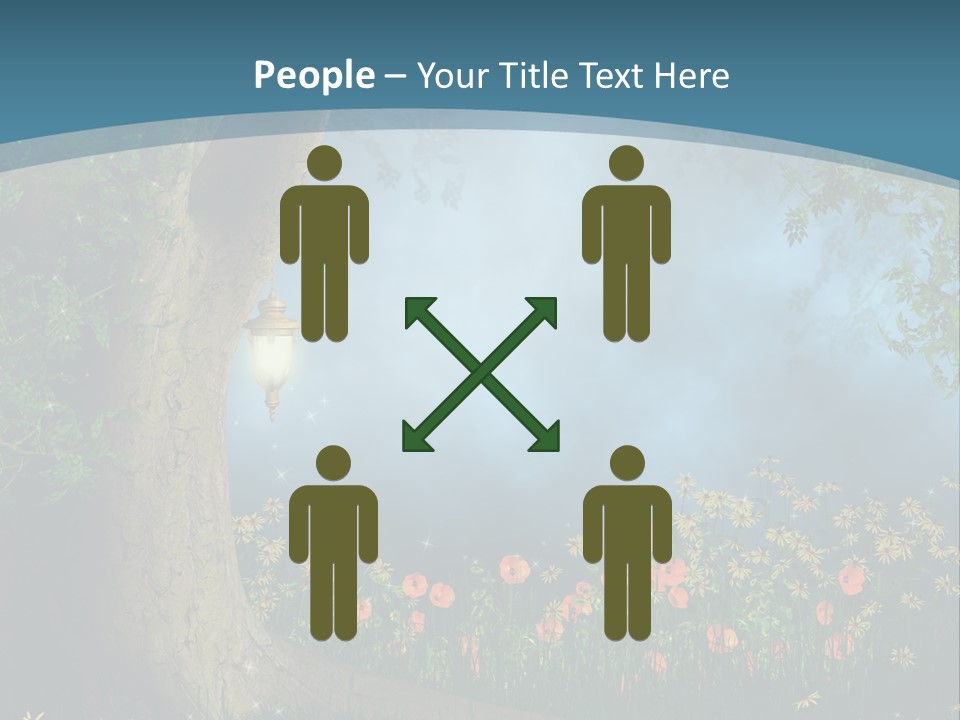 Zaczarowany Polana Las PowerPoint Template