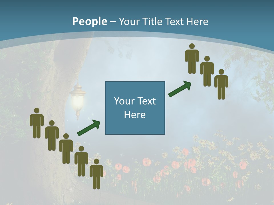 Zaczarowany Polana Las PowerPoint Template