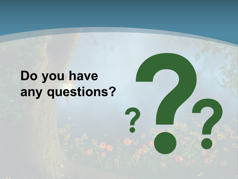 Zaczarowany Polana Las PowerPoint Template