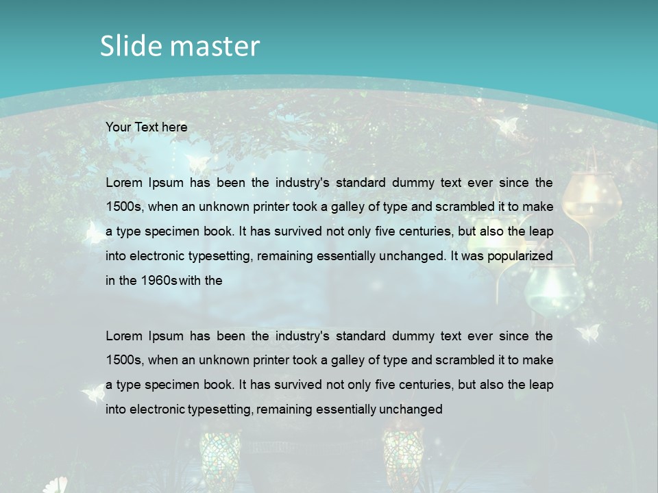 Lampion Latarnia Magiczny PowerPoint Template
