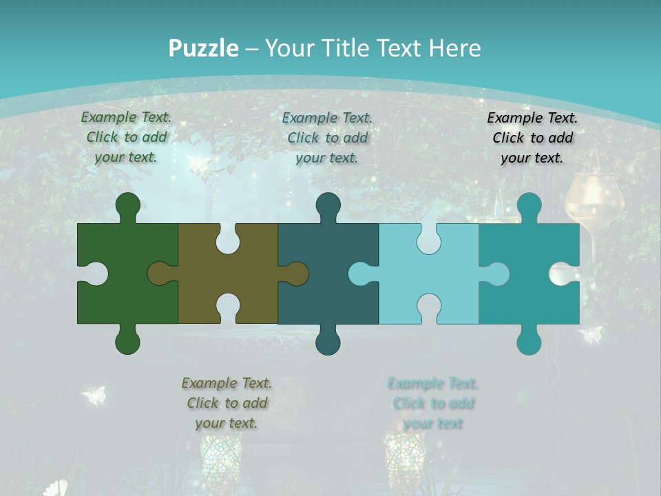 Lampion Latarnia Magiczny PowerPoint Template