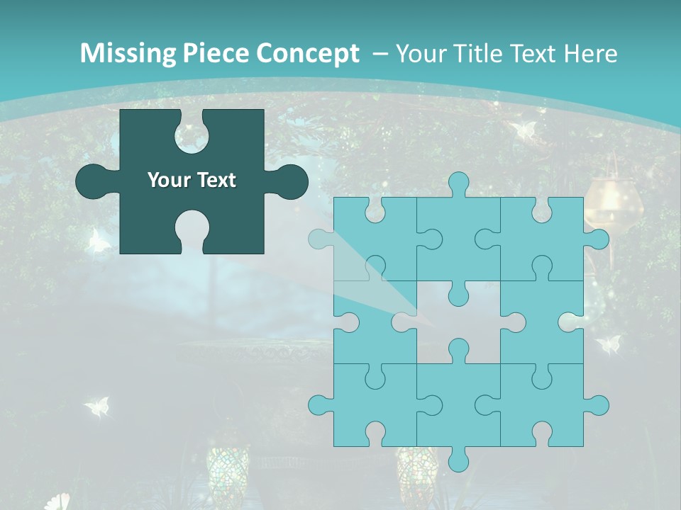 Lampion Latarnia Magiczny PowerPoint Template