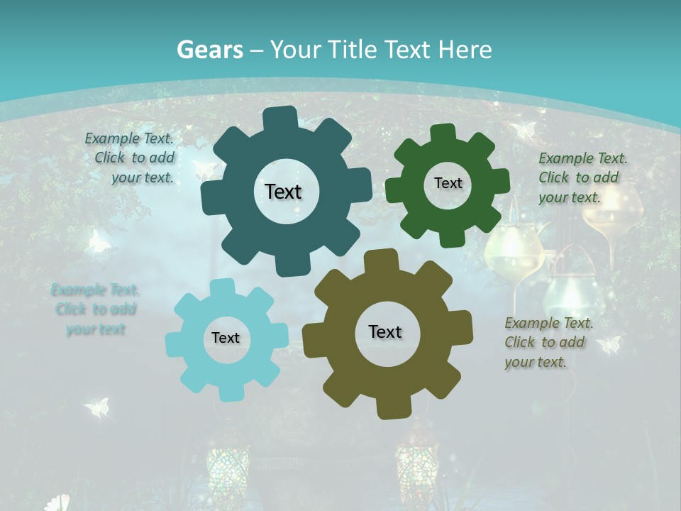 Lampion Latarnia Magiczny PowerPoint Template