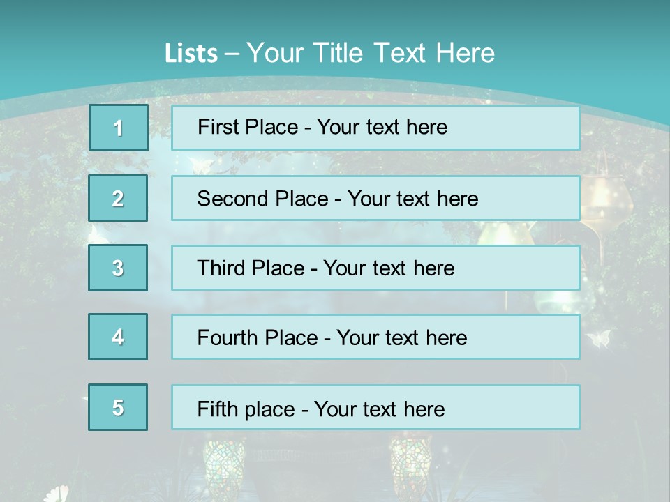 Lampion Latarnia Magiczny PowerPoint Template
