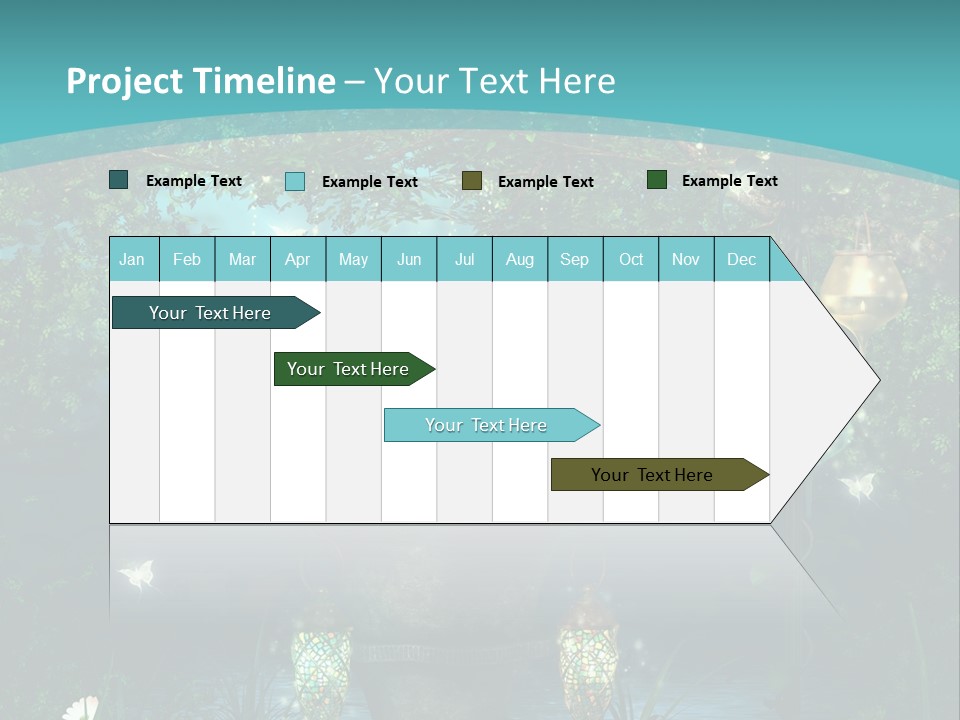 Lampion Latarnia Magiczny PowerPoint Template