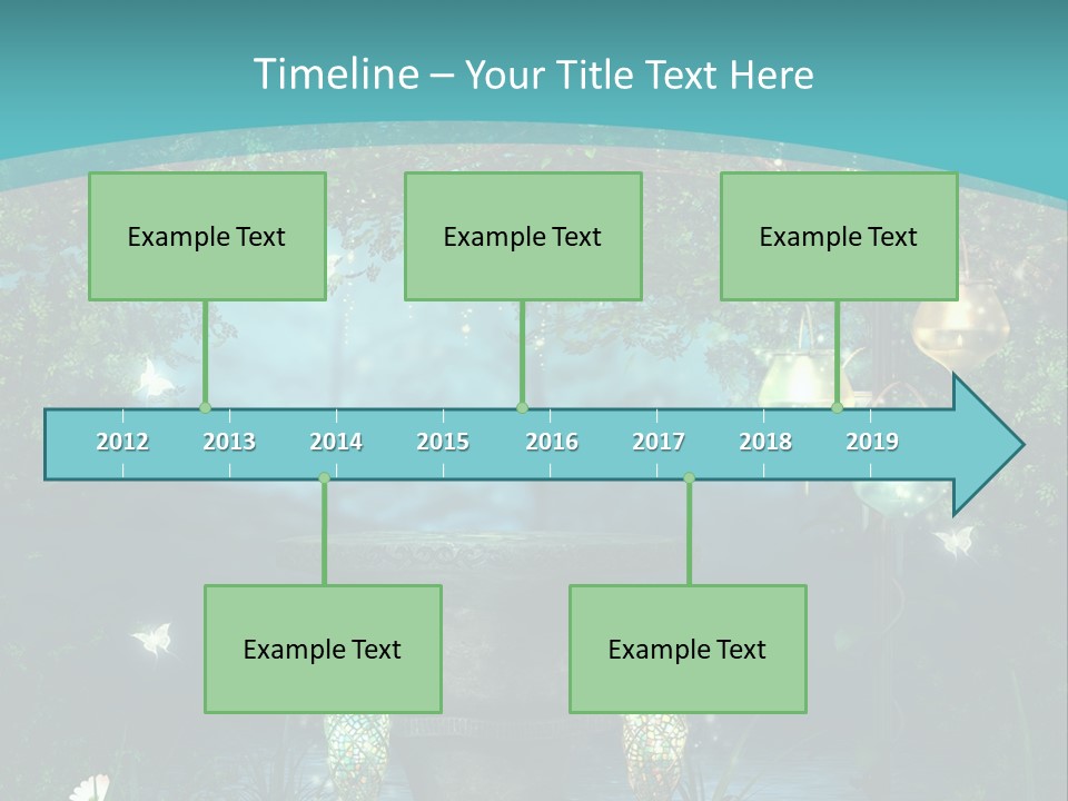 Lampion Latarnia Magiczny PowerPoint Template
