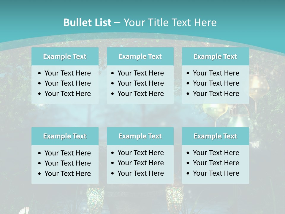 Lampion Latarnia Magiczny PowerPoint Template