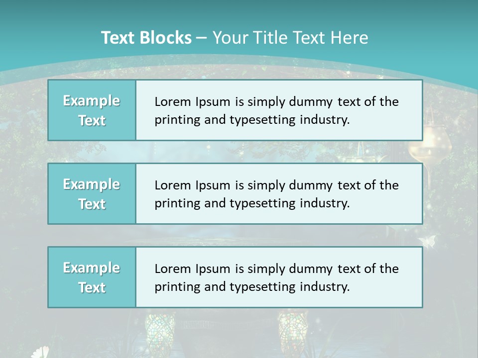 Lampion Latarnia Magiczny PowerPoint Template