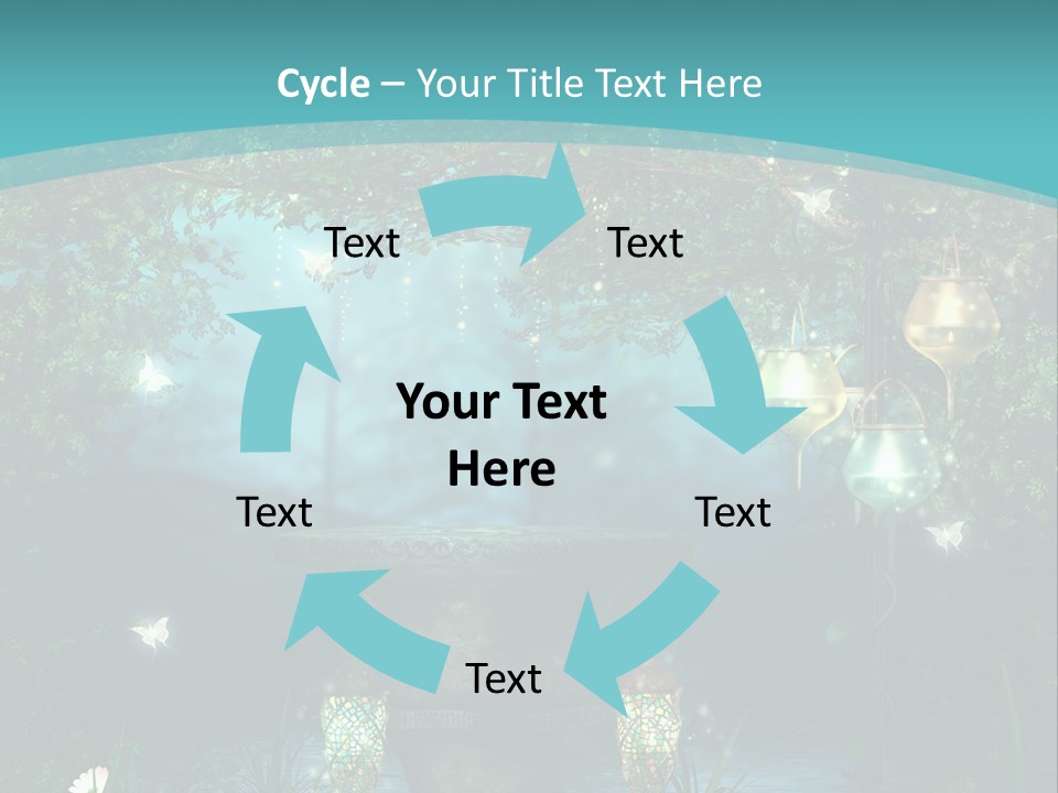 Lampion Latarnia Magiczny PowerPoint Template