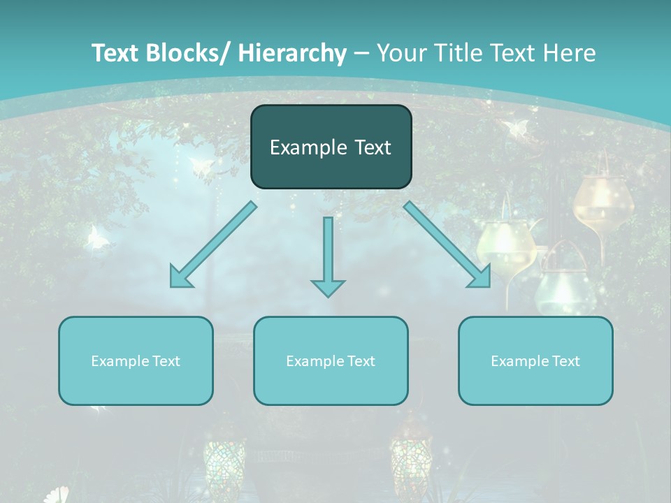 Lampion Latarnia Magiczny PowerPoint Template