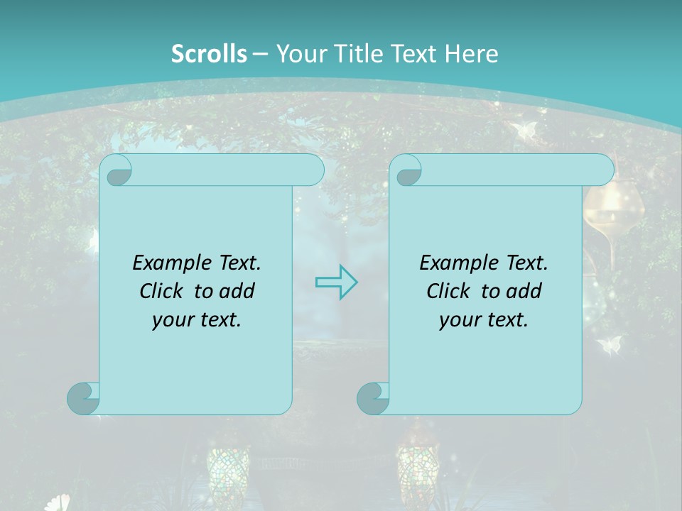 Lampion Latarnia Magiczny PowerPoint Template