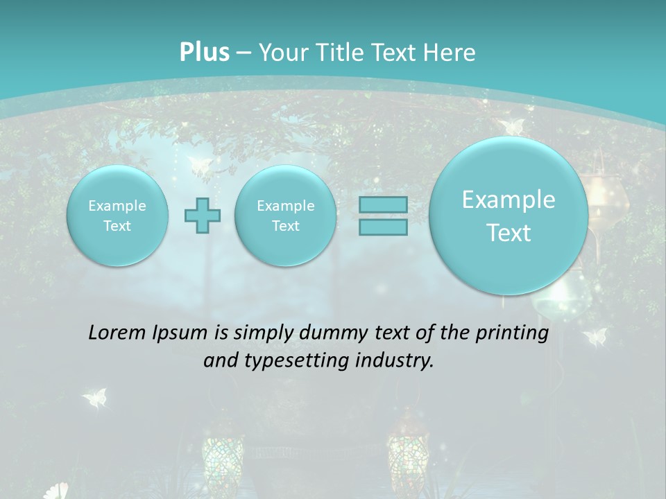 Lampion Latarnia Magiczny PowerPoint Template