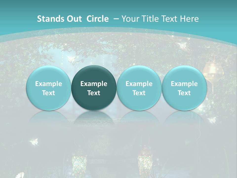 Lampion Latarnia Magiczny PowerPoint Template