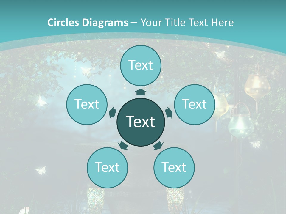 Lampion Latarnia Magiczny PowerPoint Template