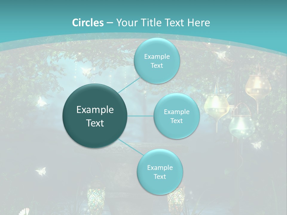 Lampion Latarnia Magiczny PowerPoint Template