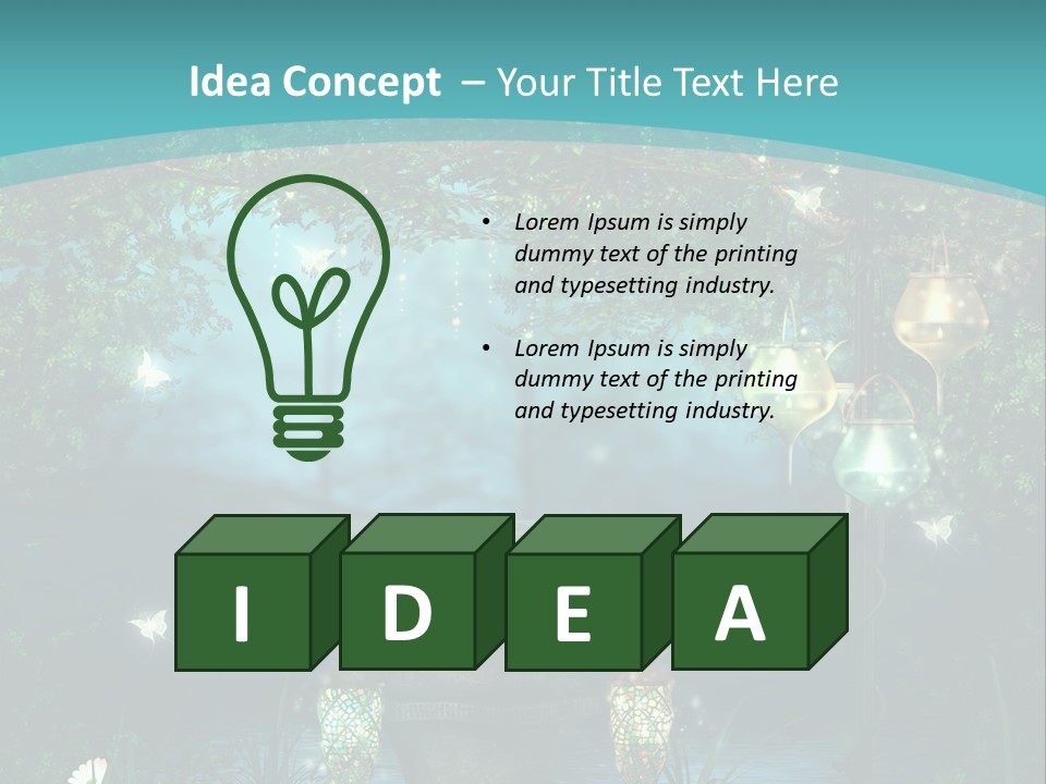 Lampion Latarnia Magiczny PowerPoint Template