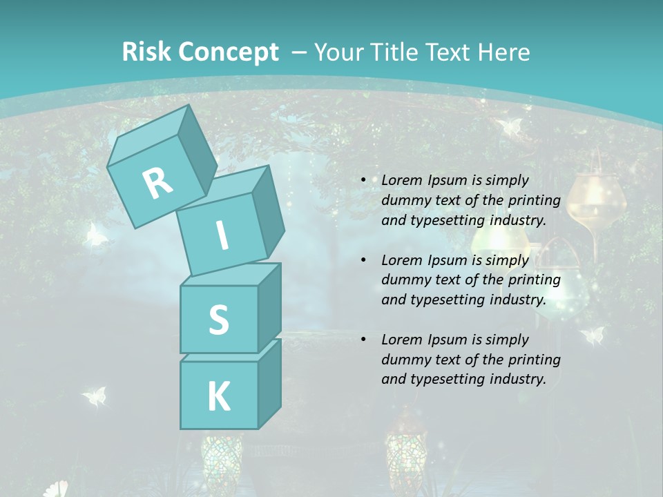 Lampion Latarnia Magiczny PowerPoint Template