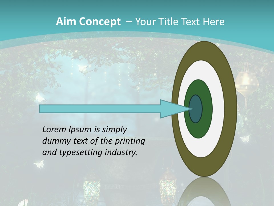 Lampion Latarnia Magiczny PowerPoint Template