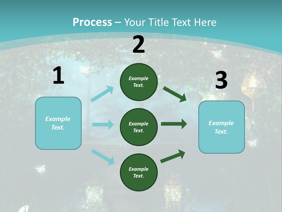 Lampion Latarnia Magiczny PowerPoint Template