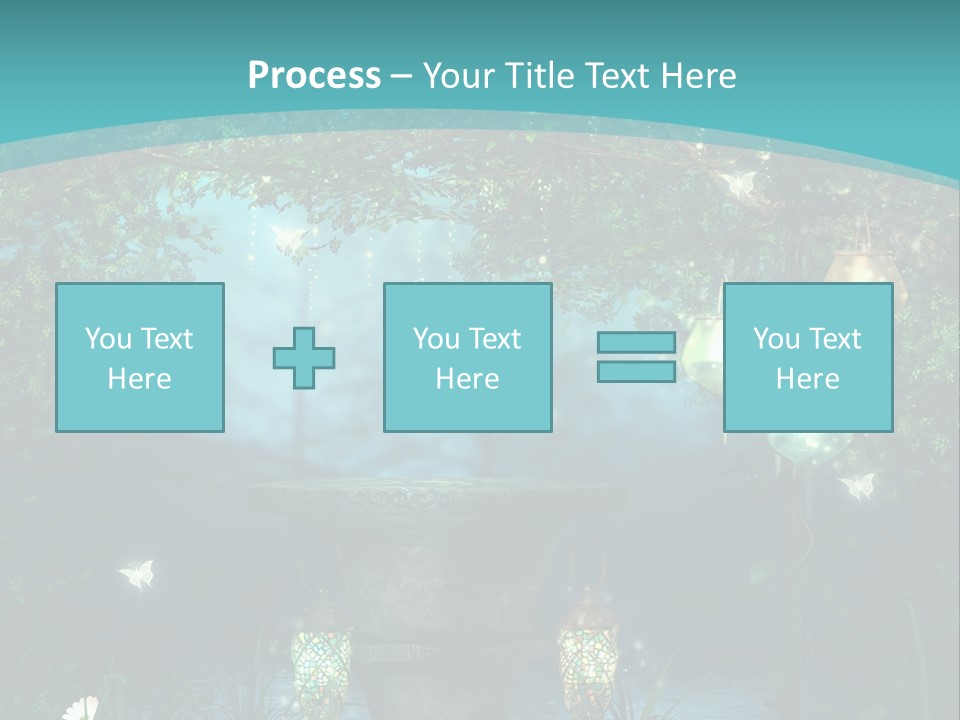 Lampion Latarnia Magiczny PowerPoint Template