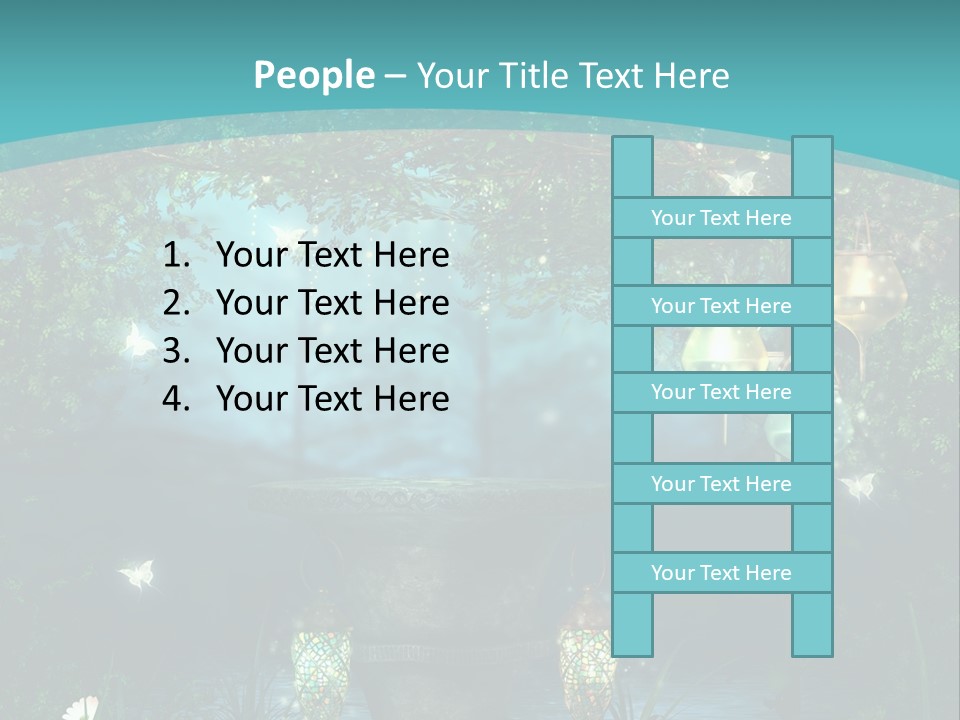 Lampion Latarnia Magiczny PowerPoint Template