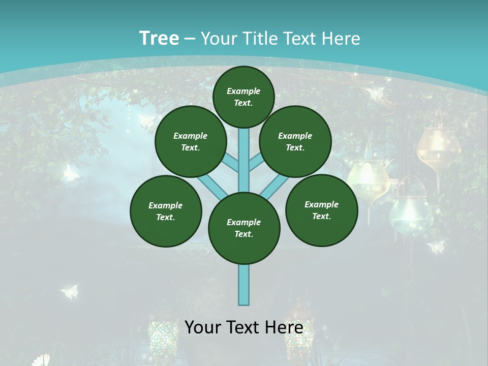 Lampion Latarnia Magiczny PowerPoint Template