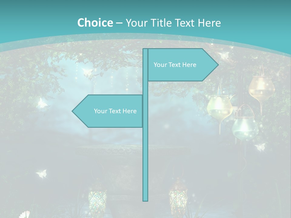 Lampion Latarnia Magiczny PowerPoint Template