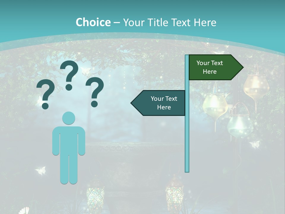Lampion Latarnia Magiczny PowerPoint Template