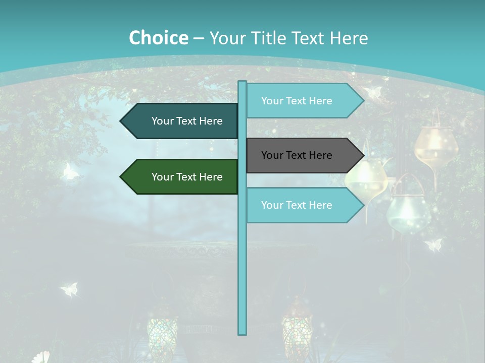 Lampion Latarnia Magiczny PowerPoint Template
