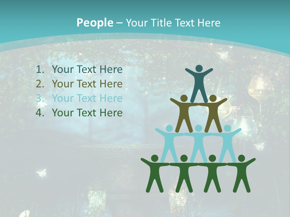 Lampion Latarnia Magiczny PowerPoint Template