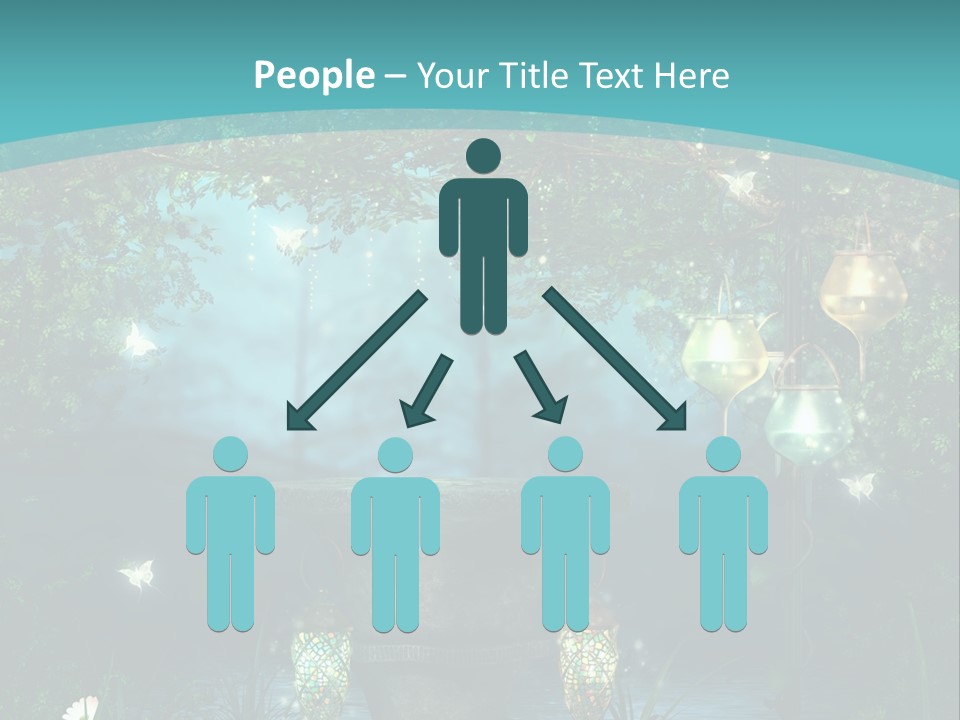 Lampion Latarnia Magiczny PowerPoint Template