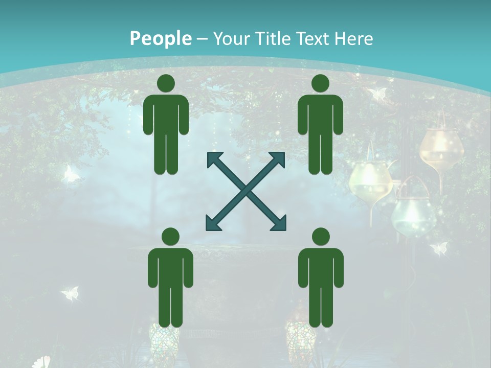 Lampion Latarnia Magiczny PowerPoint Template