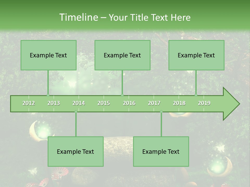 Magiczny Kamie Kwiat PowerPoint Template