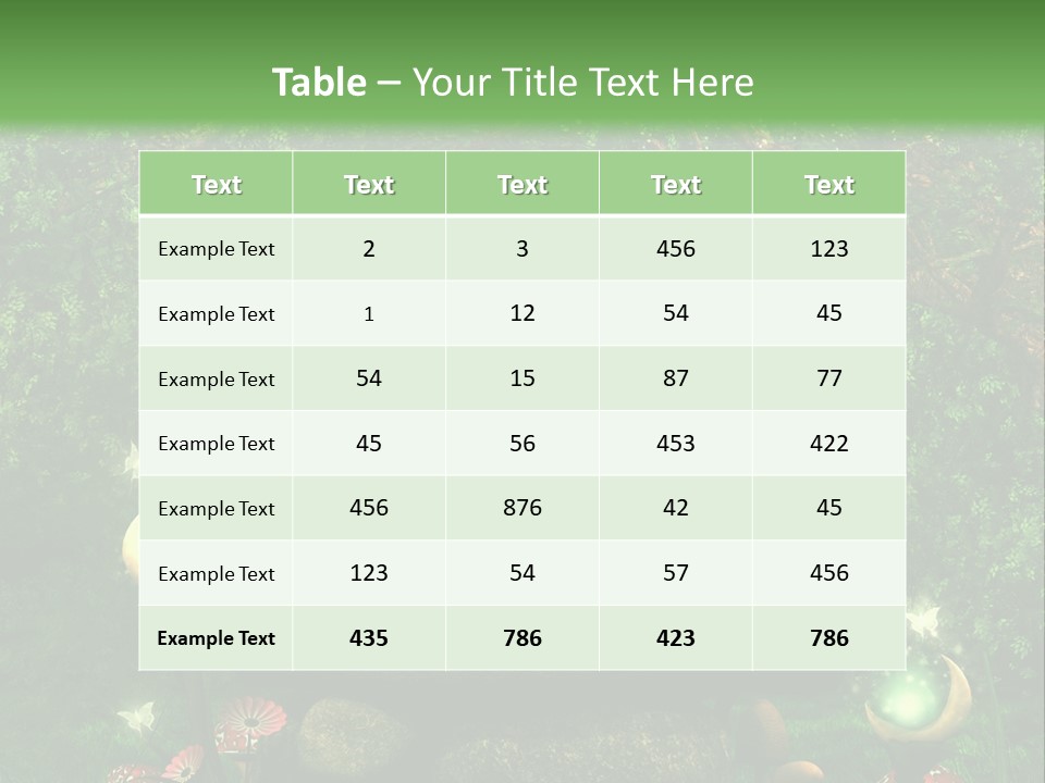 Magiczny Kamie Kwiat PowerPoint Template