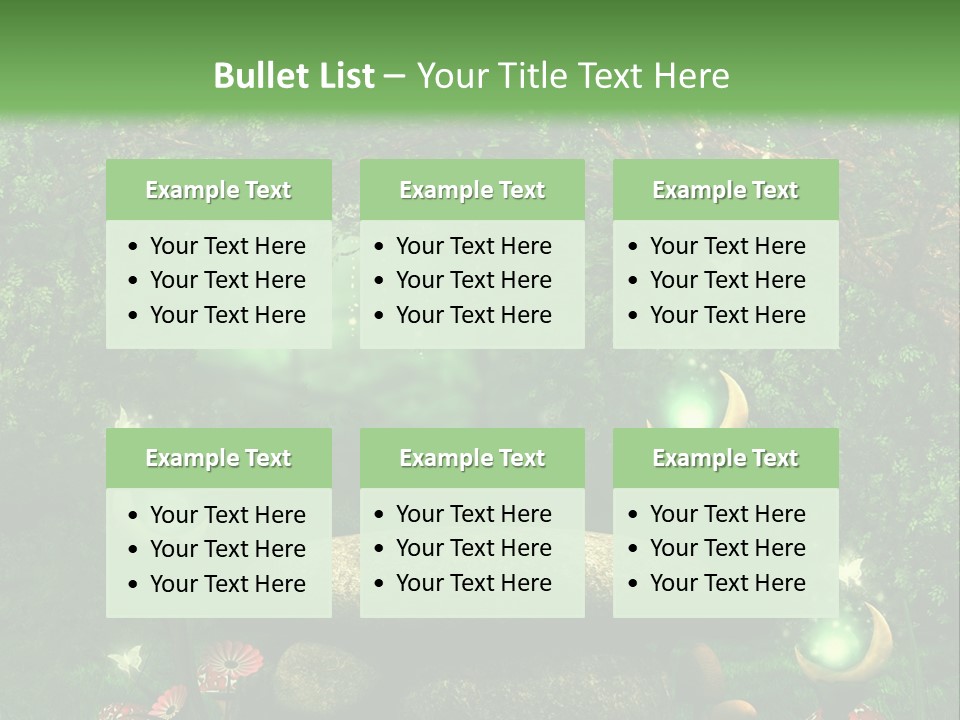 Magiczny Kamie Kwiat PowerPoint Template